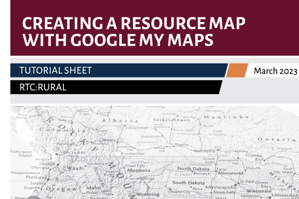Screenshot of the Creating a Resource Map Document 