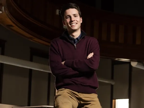 ASUM President and UM senior Buddy Wilson poses for a photo on campus