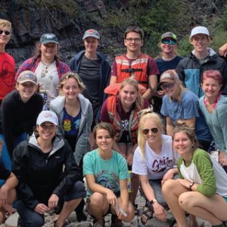 a group of high school students
