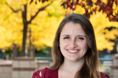Image of Sally smiling, she's your on campus and transfer admissions counselor