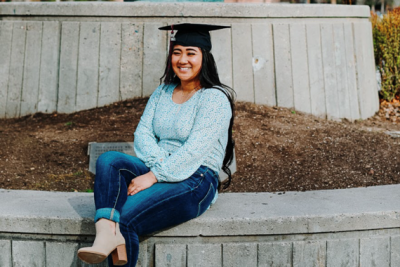 Image of Jeraca smiling, she's your outdoor adventure admissions counselor