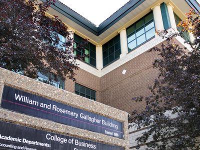 Photo of the College of Business building