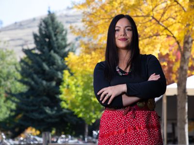 A picture of UM linguistics graduate student Aspen Decker
