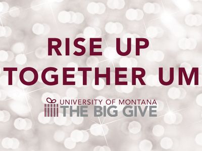 A logo that says Rise Up Together UM. the UM Big Give.