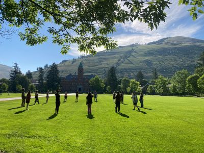 TRIO students on campus