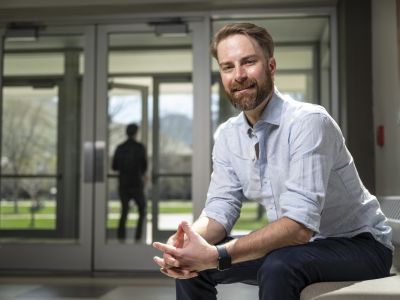 A photo of UM student Stephen Hayes. 
