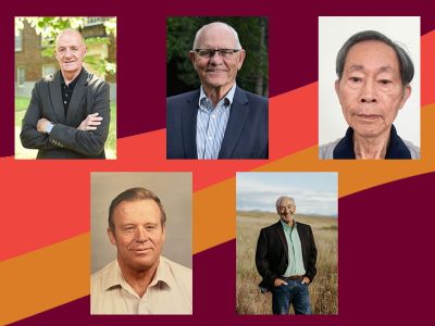 Pictures of the five DAA awardees.
