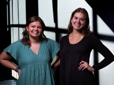 UM students Zoe Belinda and Josie Kleman 