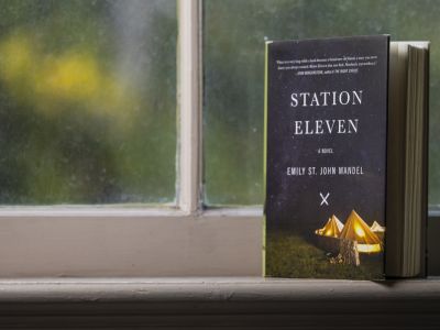 A photo of the novel "Station Eleven."