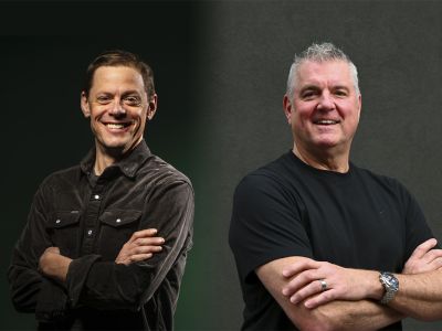 A picture of Steven Rinella and Eric Sprunk