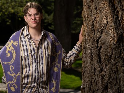 UM student Hannah Hornyak poses for a photo on campus.