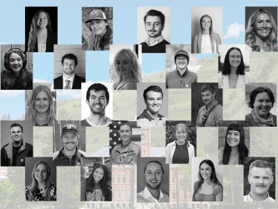 The 25 Under 25 logo with pictures of all awardees