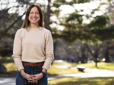 A portrait of Libby Metcalf. 