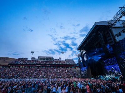 Washington-Grizzly Stadium is sold out for Pearl Jam concert.