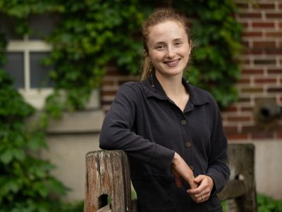 An image of Emma Keinath-Lopez on UM's campus. 