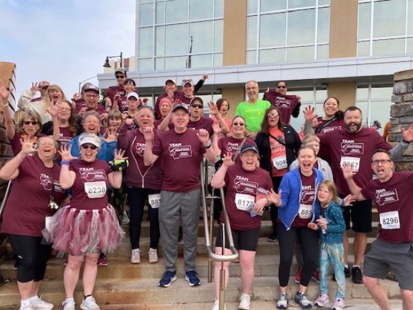UM employees participating in the Missoula 5K Corporate Challenge in 2024