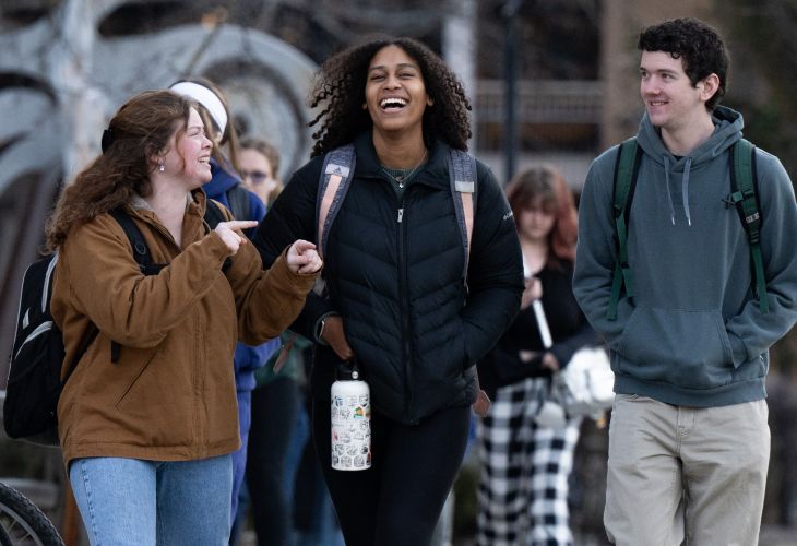 Students talking at UM