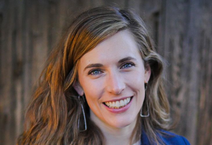 headshot of Jane Salois, a woman with sandy blonde hair just past her shoulders